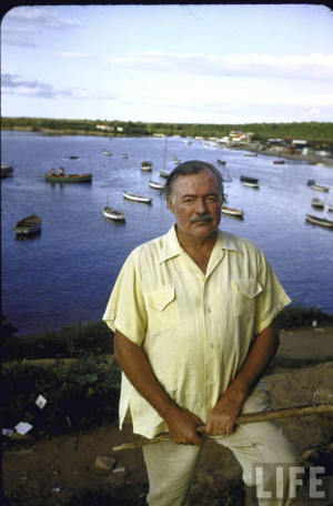 Hemingway at a Cuban fishing village like the one in his book ...