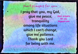 God, Give Me Peace, Short Prayer free christian card, pray today with ...