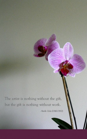 artist quote~Mom, do the work!