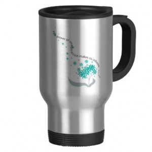 Power of Imagination Quote 15 Oz Stainless Steel Travel Mug
