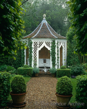 John Fowler Garden House ~ One of a pair of garden houses which were ...