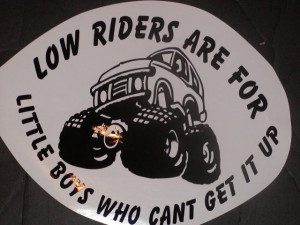Ford Truck Sayings Decal with monster truck!