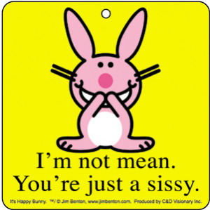 bunny sharp tongue afraid people wimpy deal attitude sad mean bunny