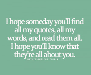 ... chances are slim that you re reading this but i love you thenoteboook