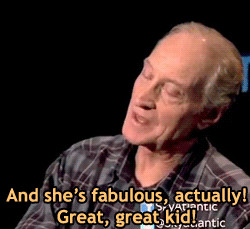 Maisie Williams and Charles Dance complementing each other.
