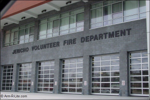 fire department in Jericho New York Full vision glass sectional