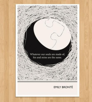 Illustrated Emily Bronte Quote