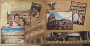 Scrapbook layout colosseum #rome #italy #travel #honeymoon #gladiator ...
