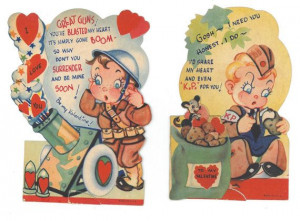 Vintage Military Soldier Valentines