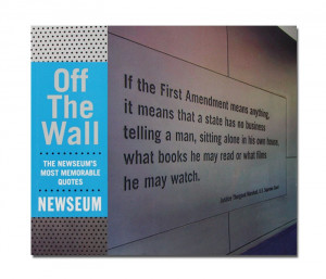 Home » Off the Wall: The Newseum’s ...