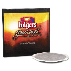 Folgers Gourmet Selections Coffee Pods, French Vanilla, 18/Box