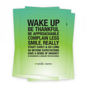 Customer Service Quotes Smile Smile & move 5x7 prints