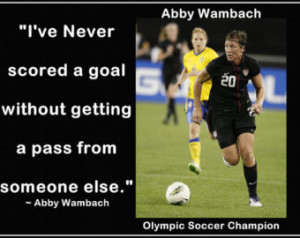 Soccer Poster Abby Wambach Olympic Champion Photo Quote Wall Art Print ...