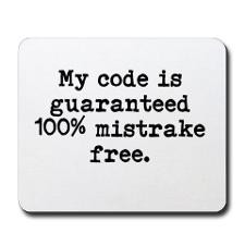 Funny Computer Programmer Joke Quote Mousepad for