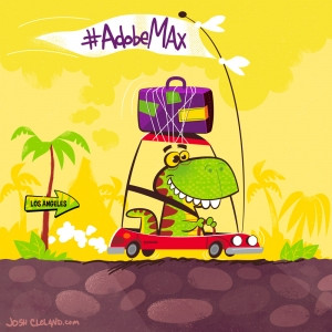 Alligator Aviator Illustration (with process screenshots!!)