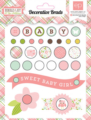 Echo Park - Bundle of Joy New Addition Collection - Girl - Decorative ...