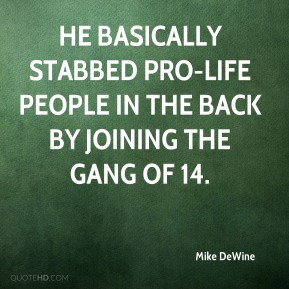 Mike DeWine - He basically stabbed pro-life people in the back by ...