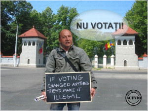 ... cu cvorum şi boicot - Funny image Traian Băsescu - Nu votaţi