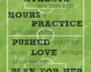 Mia Hamm Quote Soccer Print 