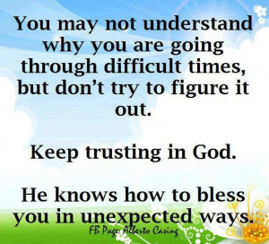 Trust God in Difficult times