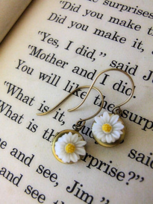 cute,daisy,earrings,girl,jewelry,woman ...