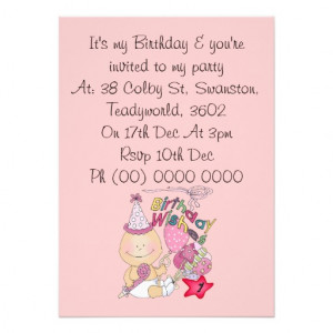 Happy Birthday Girl wishes 1 Year Old Personalized Announcement ...
