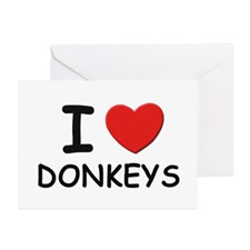 love donkeys Greeting Cards (Pk of 10) for