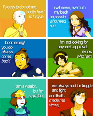 Haha Sokka's quote is very inspirational
