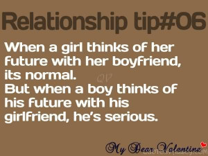 ... Of Her Future With Her Boyfriend, It’s Normal - Relationship Quote