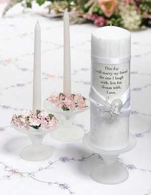 Butterfly Candle Set with Verse