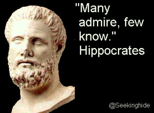 The ancient Greek physician Hippocrates is called the father of ...