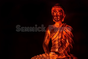 Gautama Buddha on abstract light background. Motivational background ...