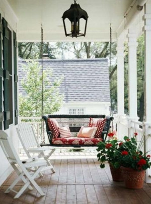 We love to swing from the porch.Porch Swings, Midwest Living, Perfect ...