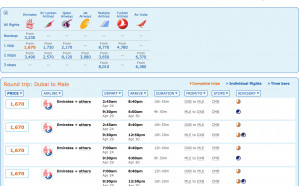 flyDubai's flight times are ok for the outbound (6PM) but not funny ...