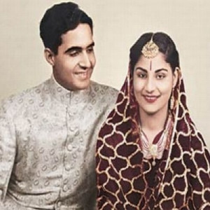 Singh with wife Indira