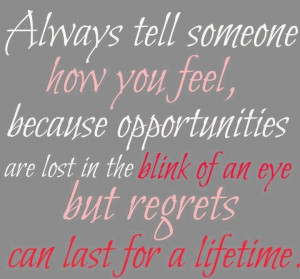 Blink of an eye everything will change someday.