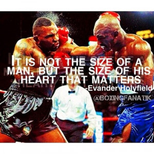 motivational #boxing quote of the day: Evander Holyfield.