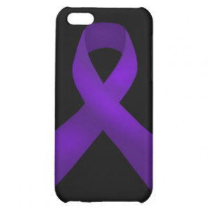 Purple Ribbon Awareness Lupus iPhone 5C Cases