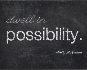 quote print poetry inspiration Emily Dickinson by SparksOfLife, $22.00