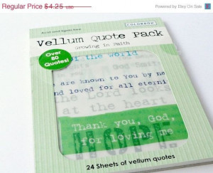 Vellum Quote Pack Scrapbooking Phrases Card by VikisVarietyCraft, $3 ...
