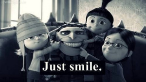 Just smile quotes black and white movies despicable me