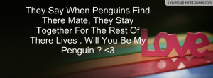 They Say When Penguins Find There Mate, Profile Facebook Covers