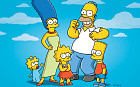 The Simpsons, from left, Maggie, Marge, Lisa, Homer and Bart