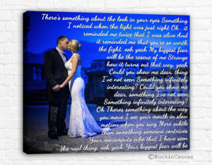 First Dance Lyrics, Wedding Vows Canvas, Gallery Wrapped, Wedding ...