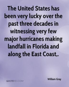 The United States has been very lucky over the past three decades in ...