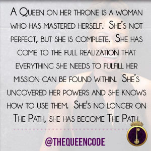 ... she knows how to use them. She's no longer on The Path, she has become