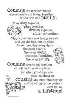 Cousin » Cousin Birthday Sayings. Happy Birthday Poem For Cousin ...