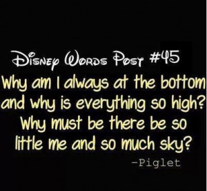 Disney quote - Piglet