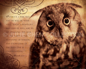 ... this And White Graffiti Print Owl Wisdom Inspirational Quote picture