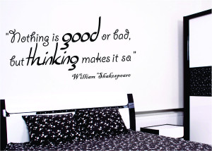 William Shakespeare Nothing is...Wall Decal Quotes